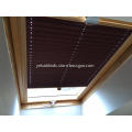 Cordless skylight pleated blinds